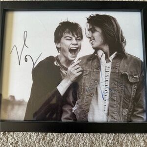 Leonardo DiCaprio and Johnny Depp autograph with certificate of authenticity